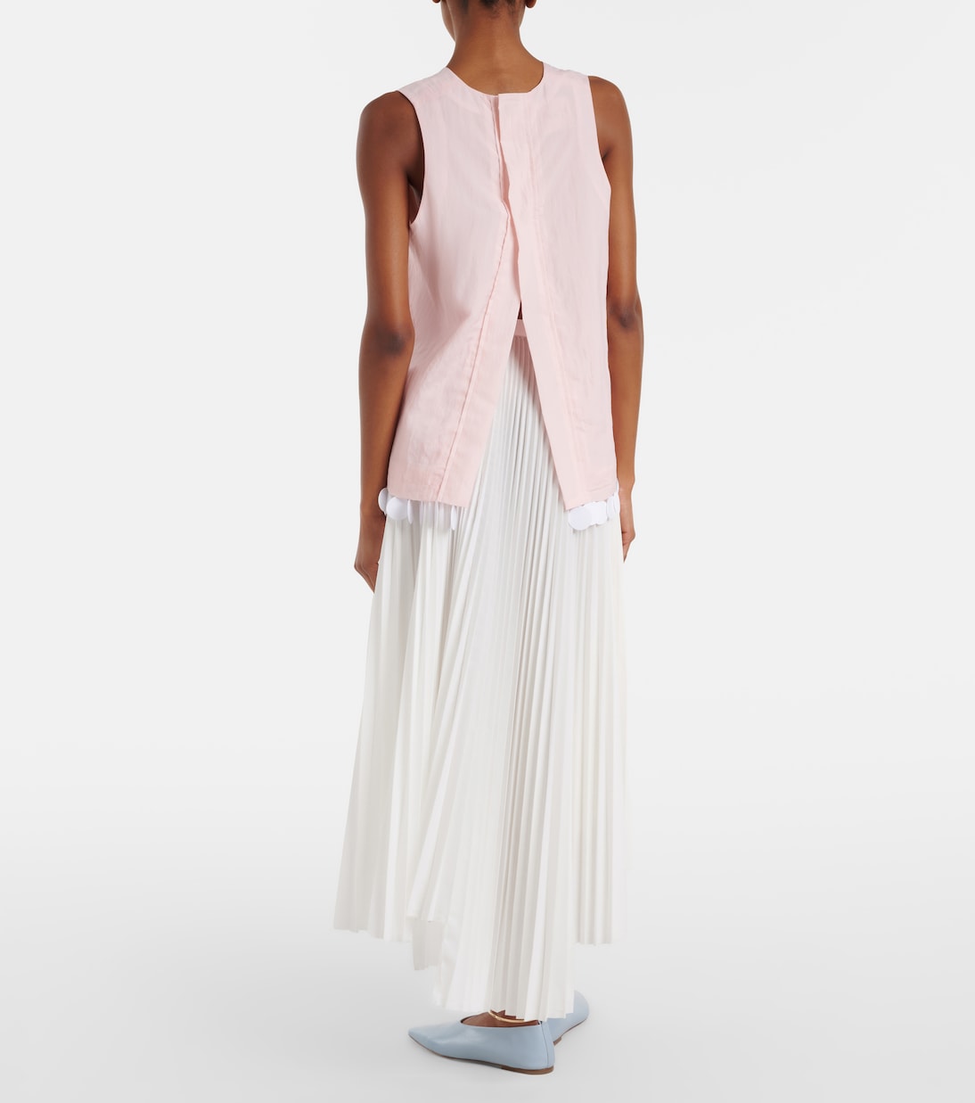 تنورة طويلة من الموسلين Plissé | Plan C