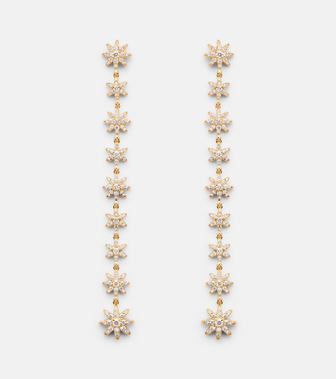 Ohrringe Starburst aus 18kt Gelbgold mit Diamanten | David Yurman