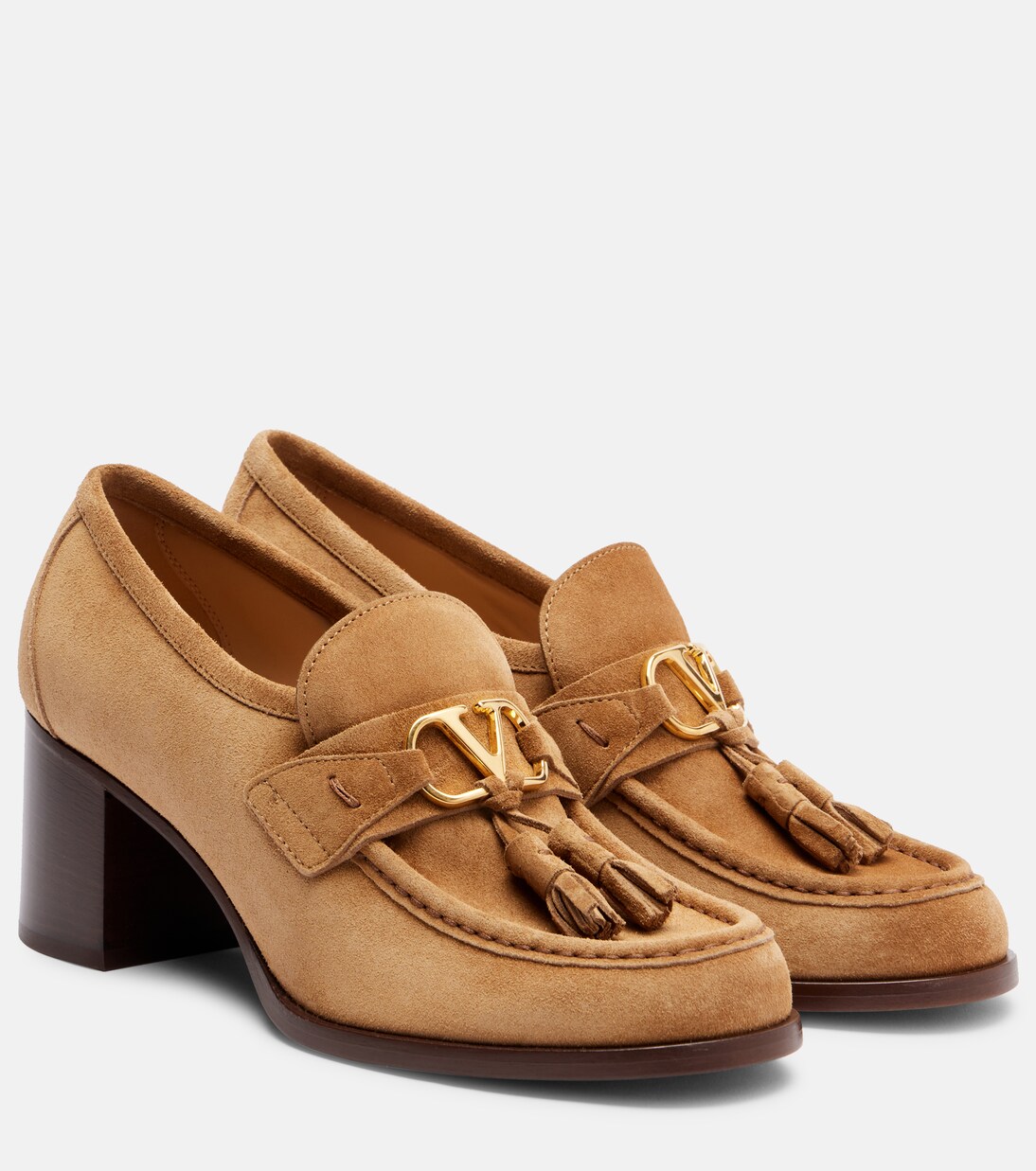 VLogo 60 suede loafer pumps | Valentino Garavani