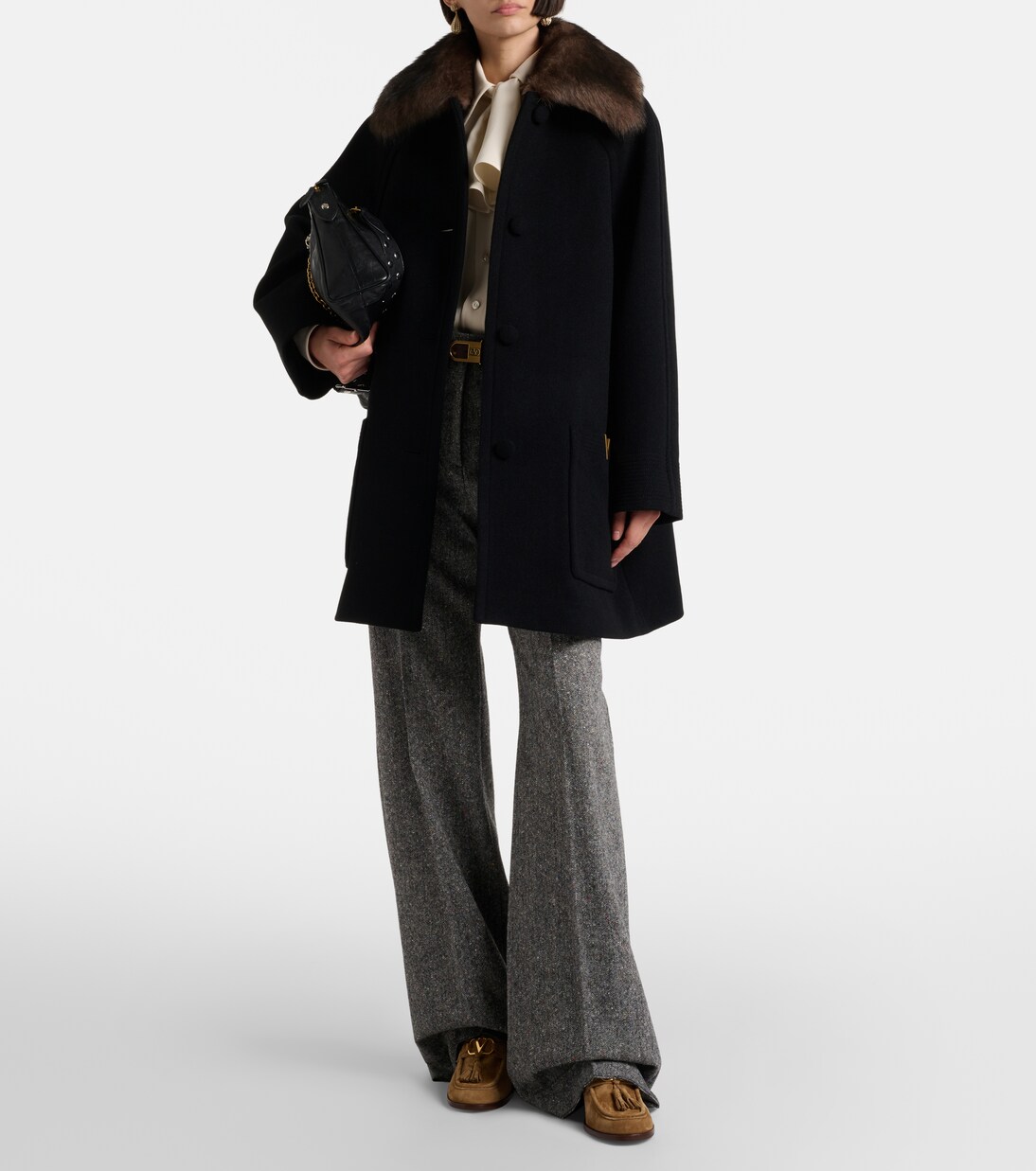 VLogo 60 suede loafer pumps | Valentino Garavani