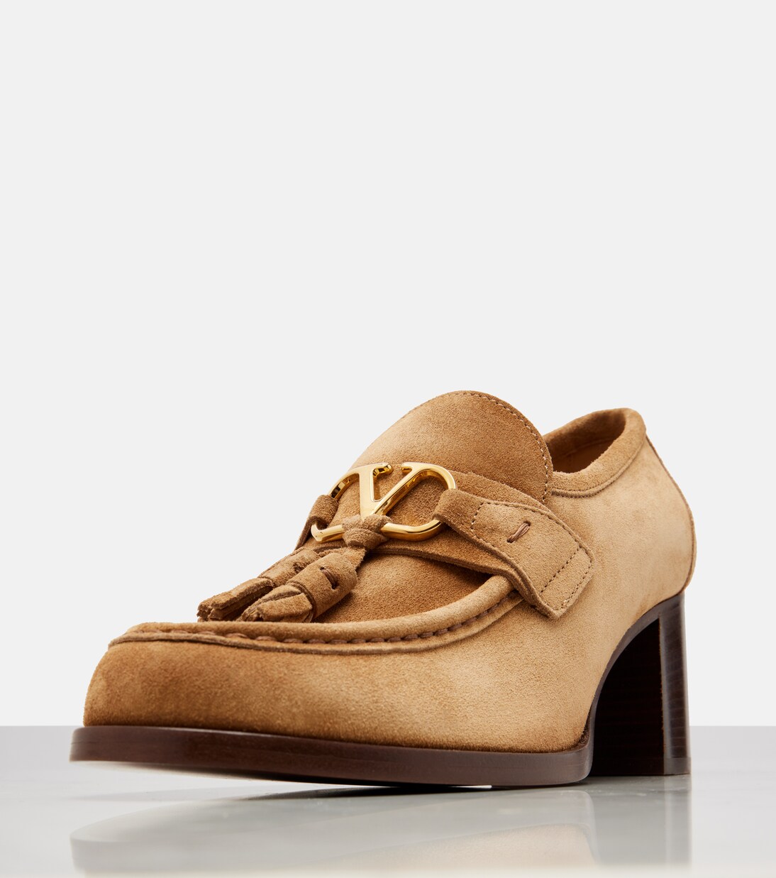 VLogo 60 suede loafer pumps | Valentino Garavani