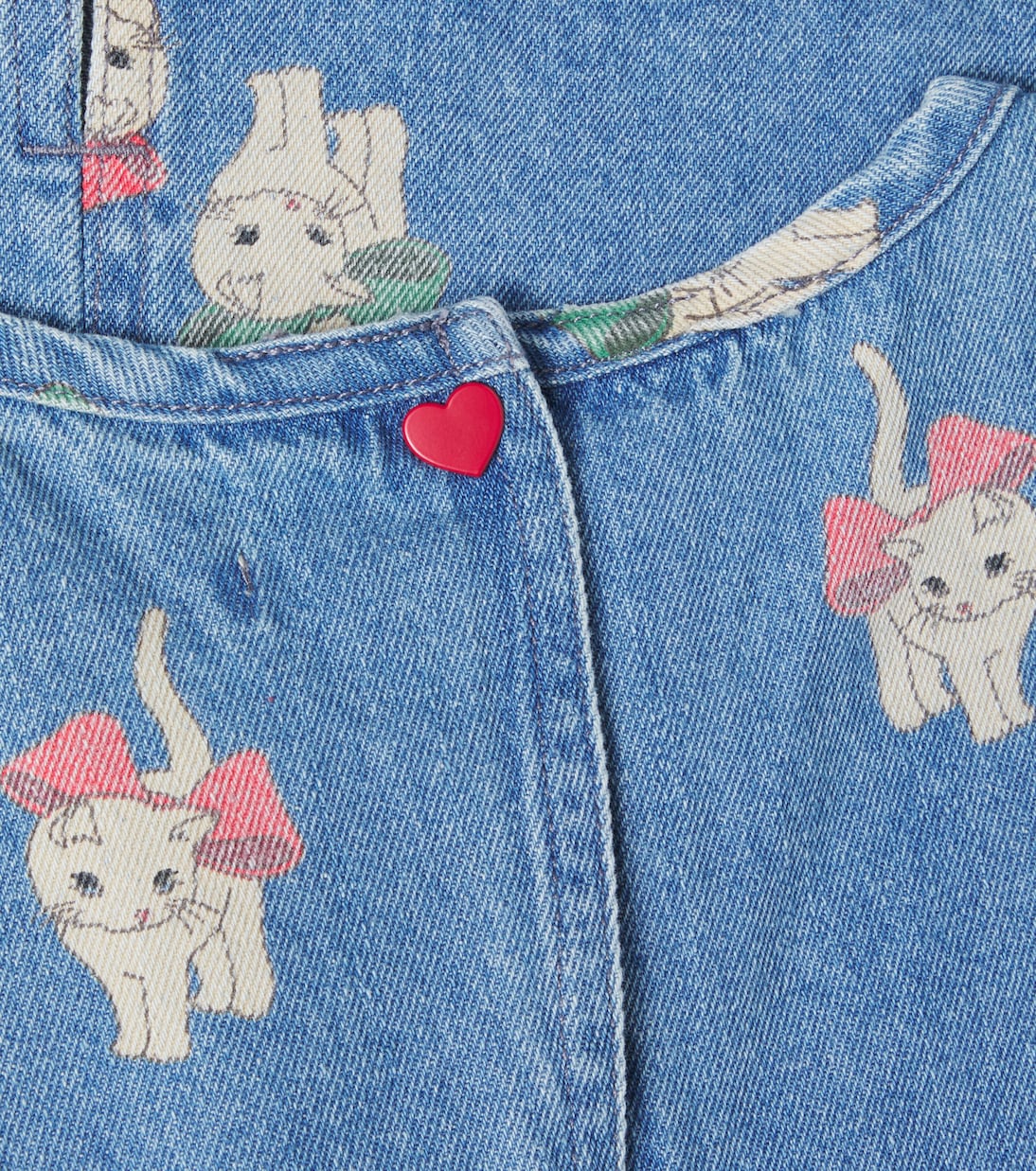 Bedrucktes Jeanskleid Magot | Konges Sløjd