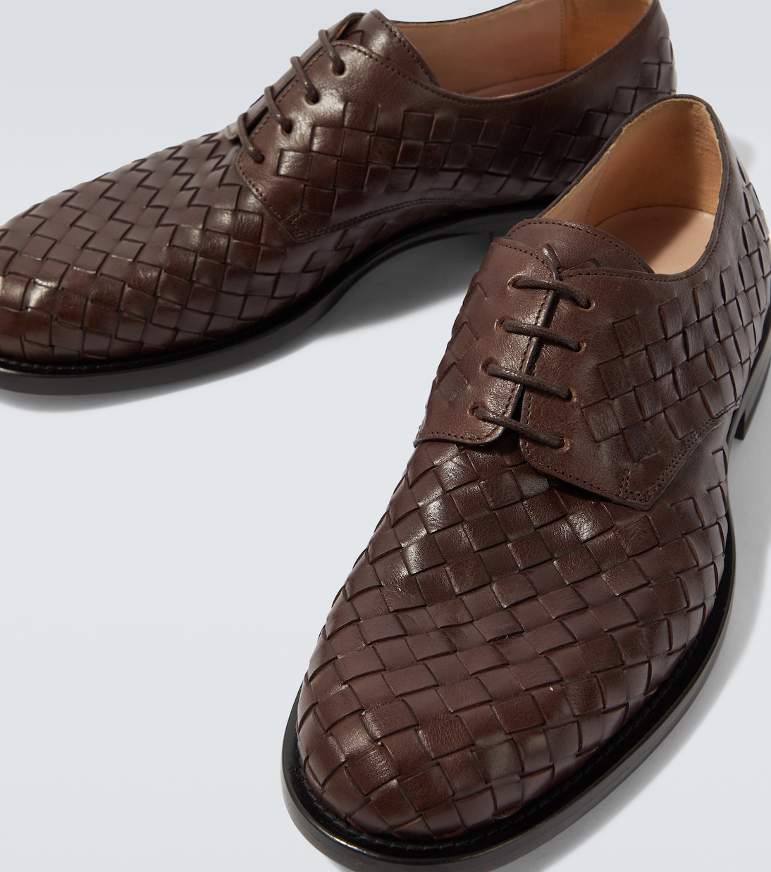 Novus lacquered leather Derby shoes | The Row