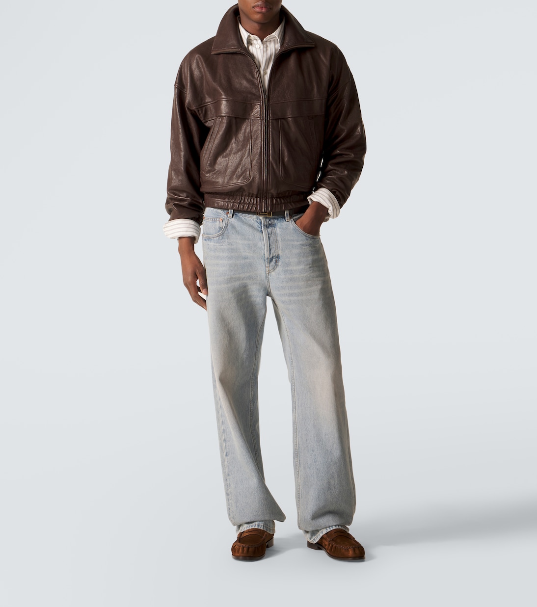 Le Loafer Cassandre suede penny loafers | Saint Laurent