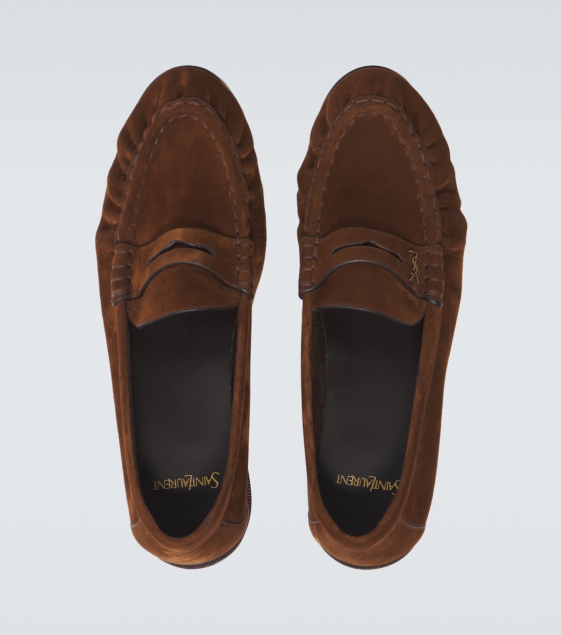 Le Loafer Cassandre suede penny loafers | Saint Laurent