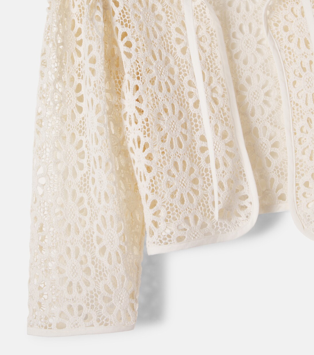 Jora floral cotton lace jacket | Bebe Organic