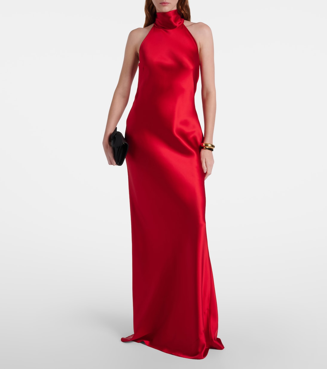 Halterneck satin gown | Ralph Lauren Collection