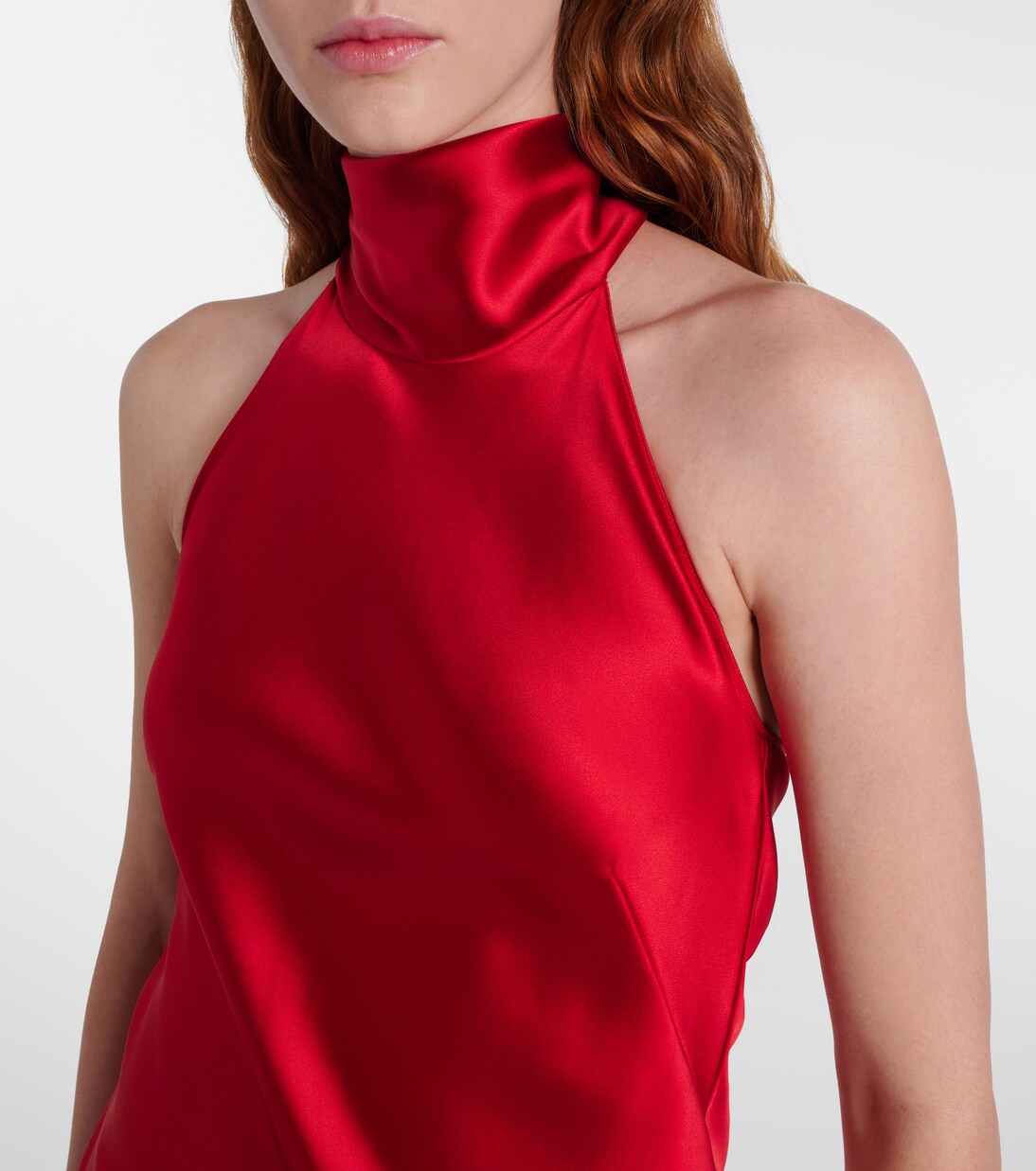 Halterneck satin gown | Ralph Lauren Collection