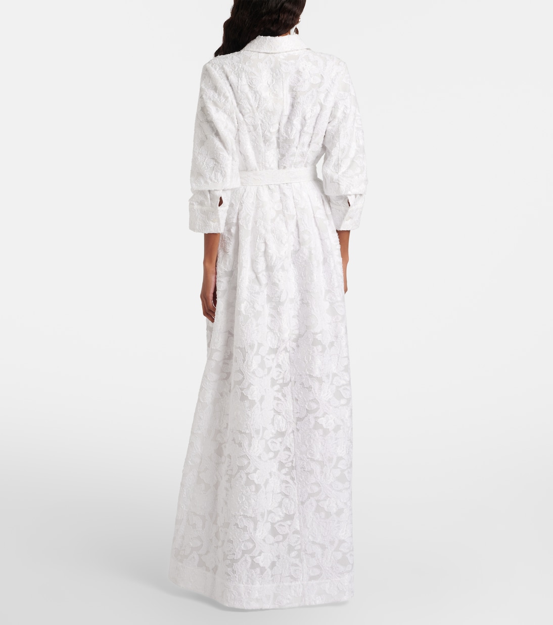 Robe longue Courtney en jacquard d'organza | Simkhai