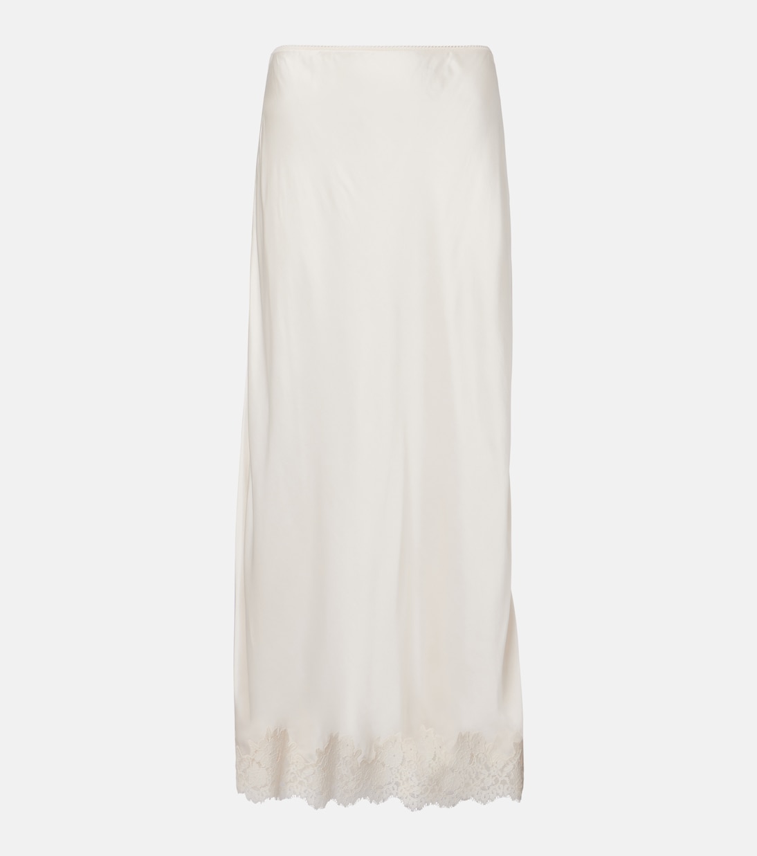 Matilde lace-trimmed satin slip skirt | Rixo
