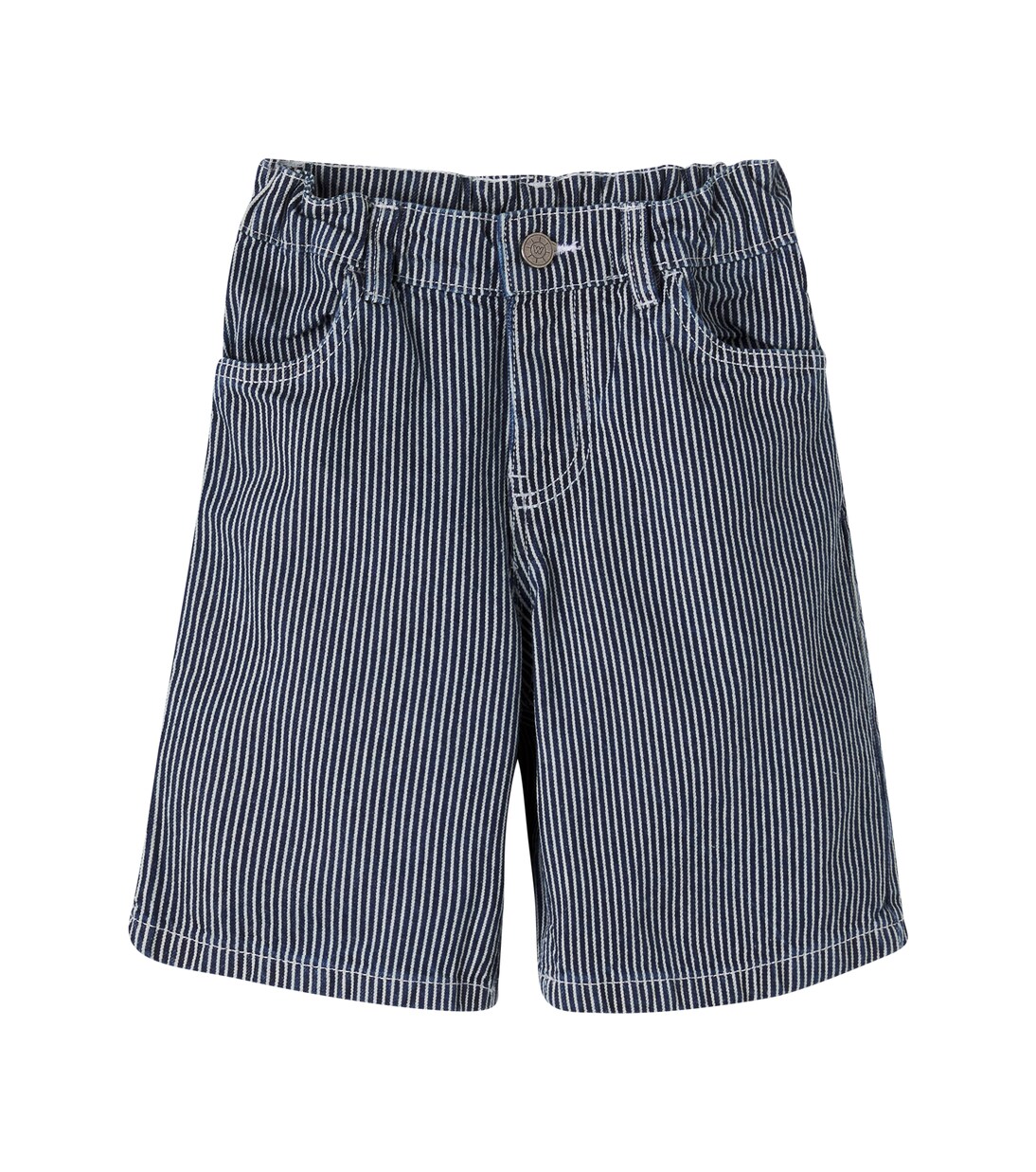 Christian striped denim shorts | Wheat