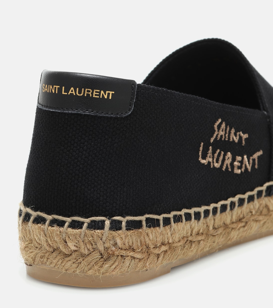 Embroidered canvas espadrilles | Saint Laurent