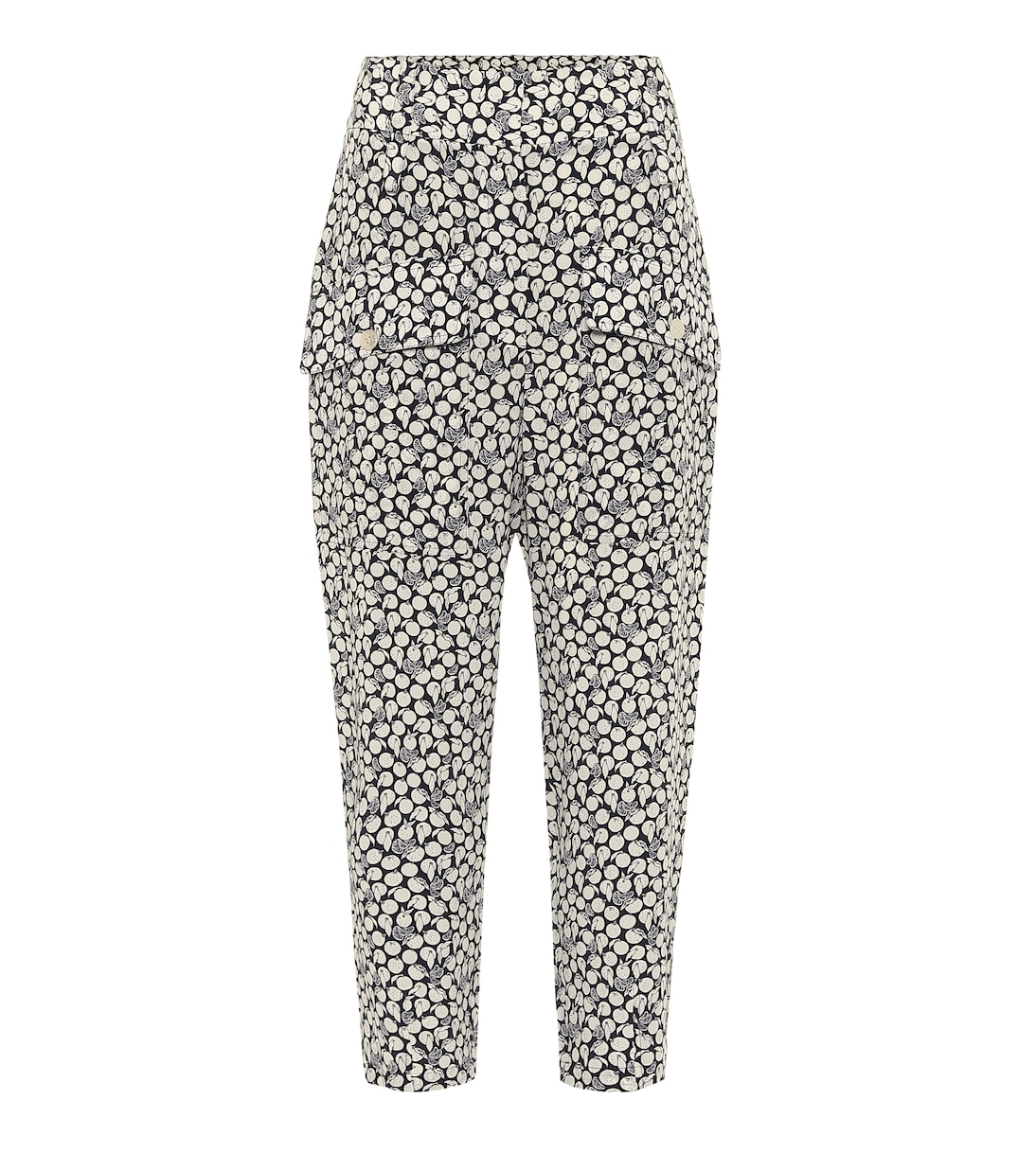 Pantaloni Cecilia a stampa in seta | Stella McCartney