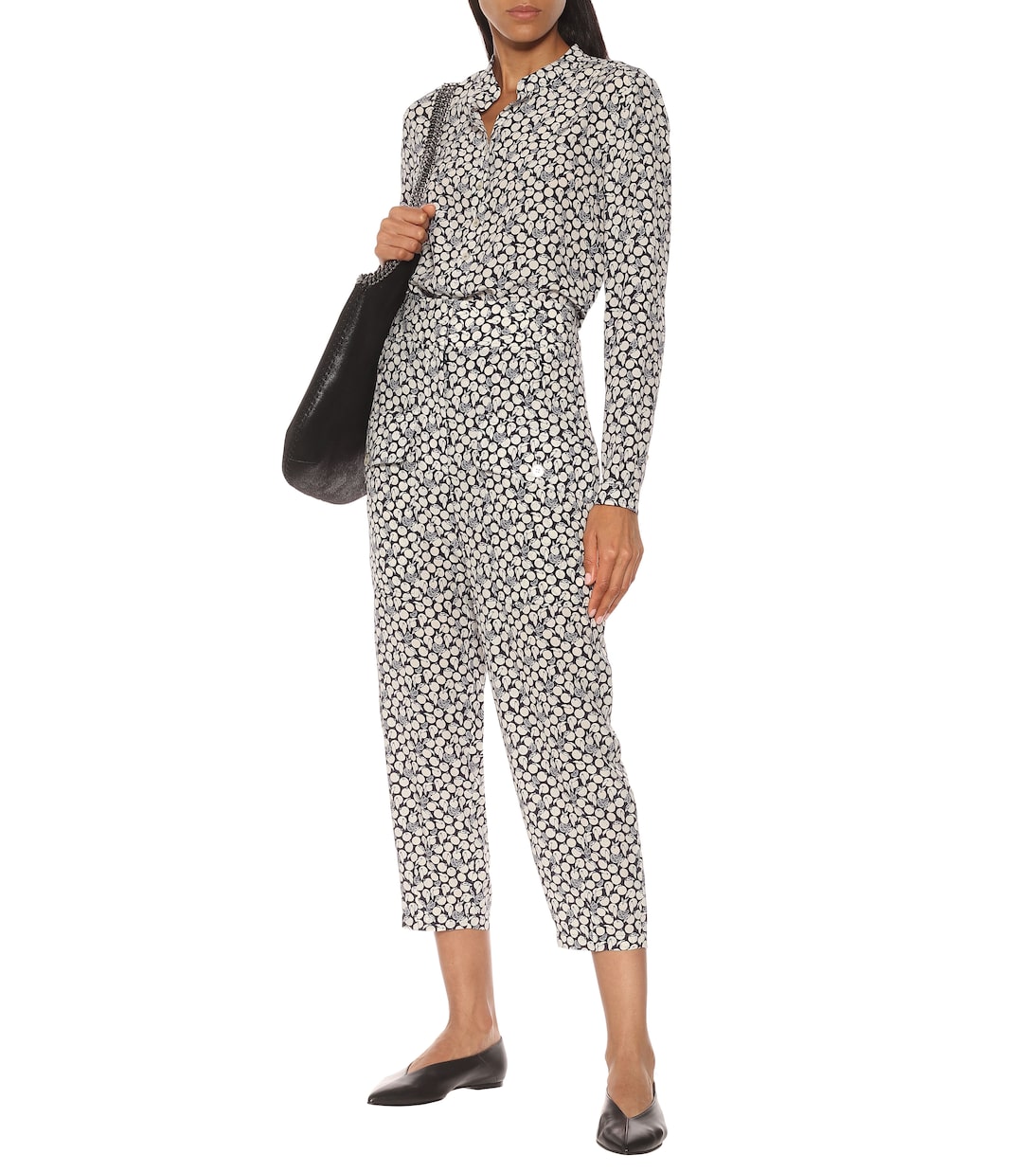 Pantaloni Cecilia a stampa in seta | Stella McCartney