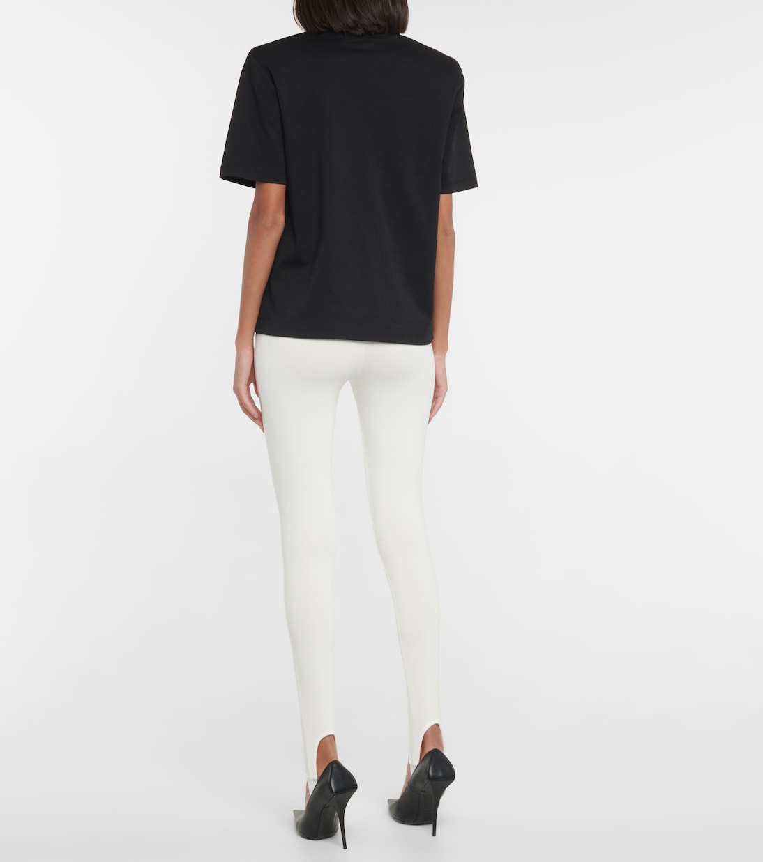 Camiseta de punto fino de algodón | Wardrobe.NYC
