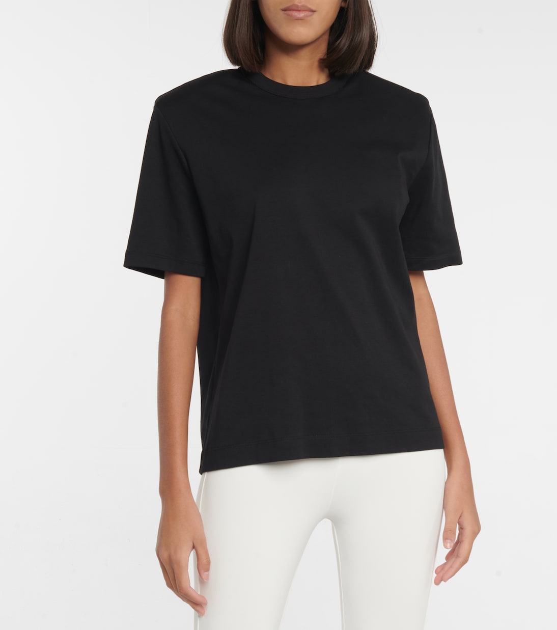 Camiseta de punto fino de algodón | Wardrobe.NYC