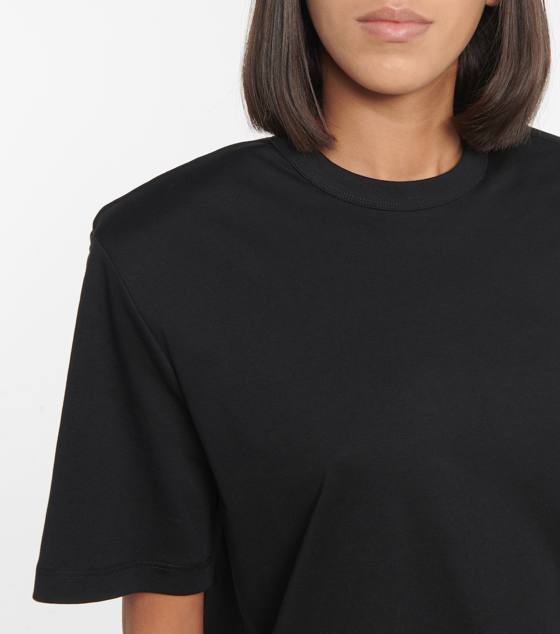 Camiseta de punto fino de algodón | Wardrobe.NYC