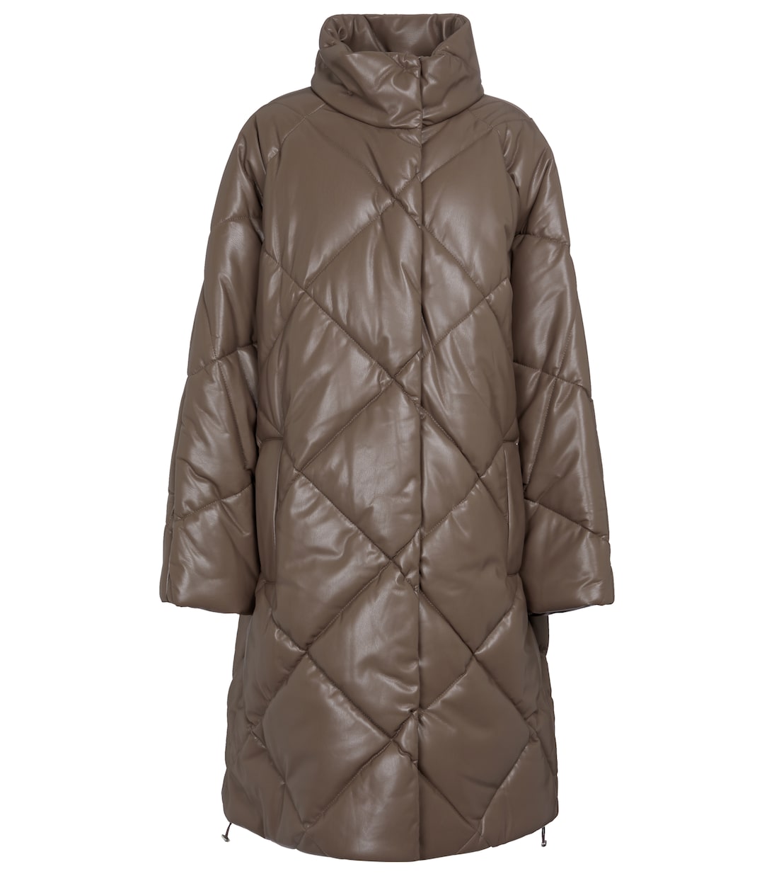 Anissa quilted faux leather coat | Stand Studio