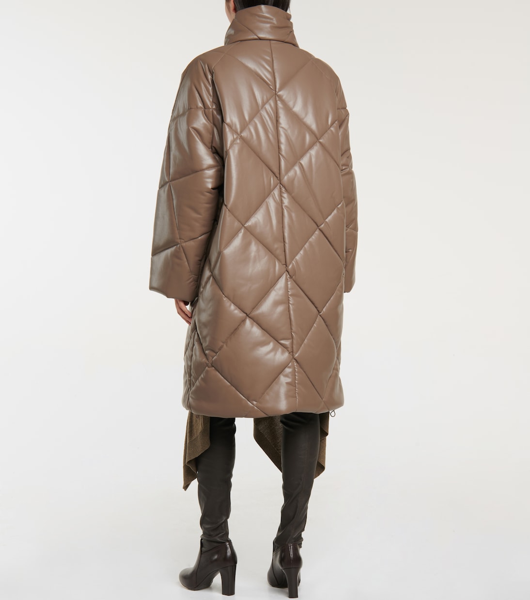Anissa quilted faux leather coat | Stand Studio