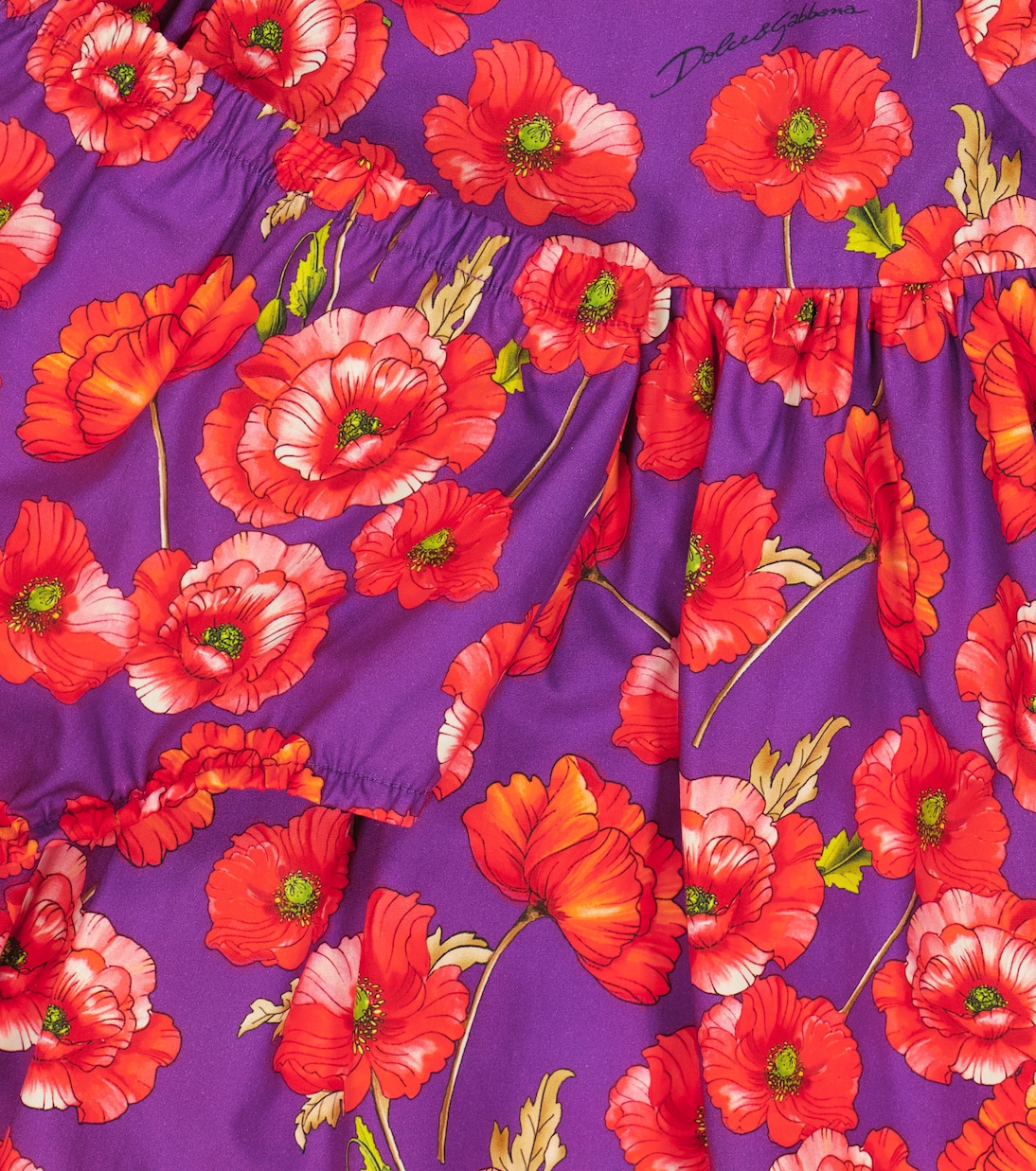 Bebé - vestido y braga de algodón floral | Dolce&Gabbana Kids