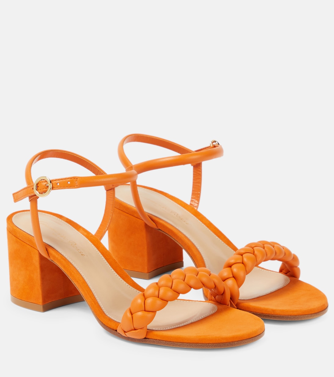 Sandalen Cruz aus Leder und Veloursleder | Gianvito Rossi