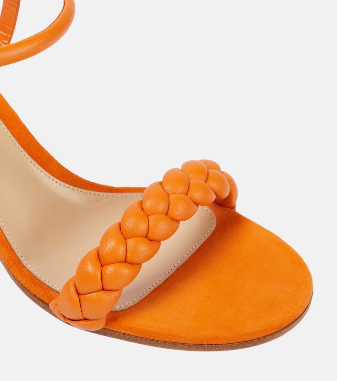 Sandalen Cruz aus Leder und Veloursleder | Gianvito Rossi