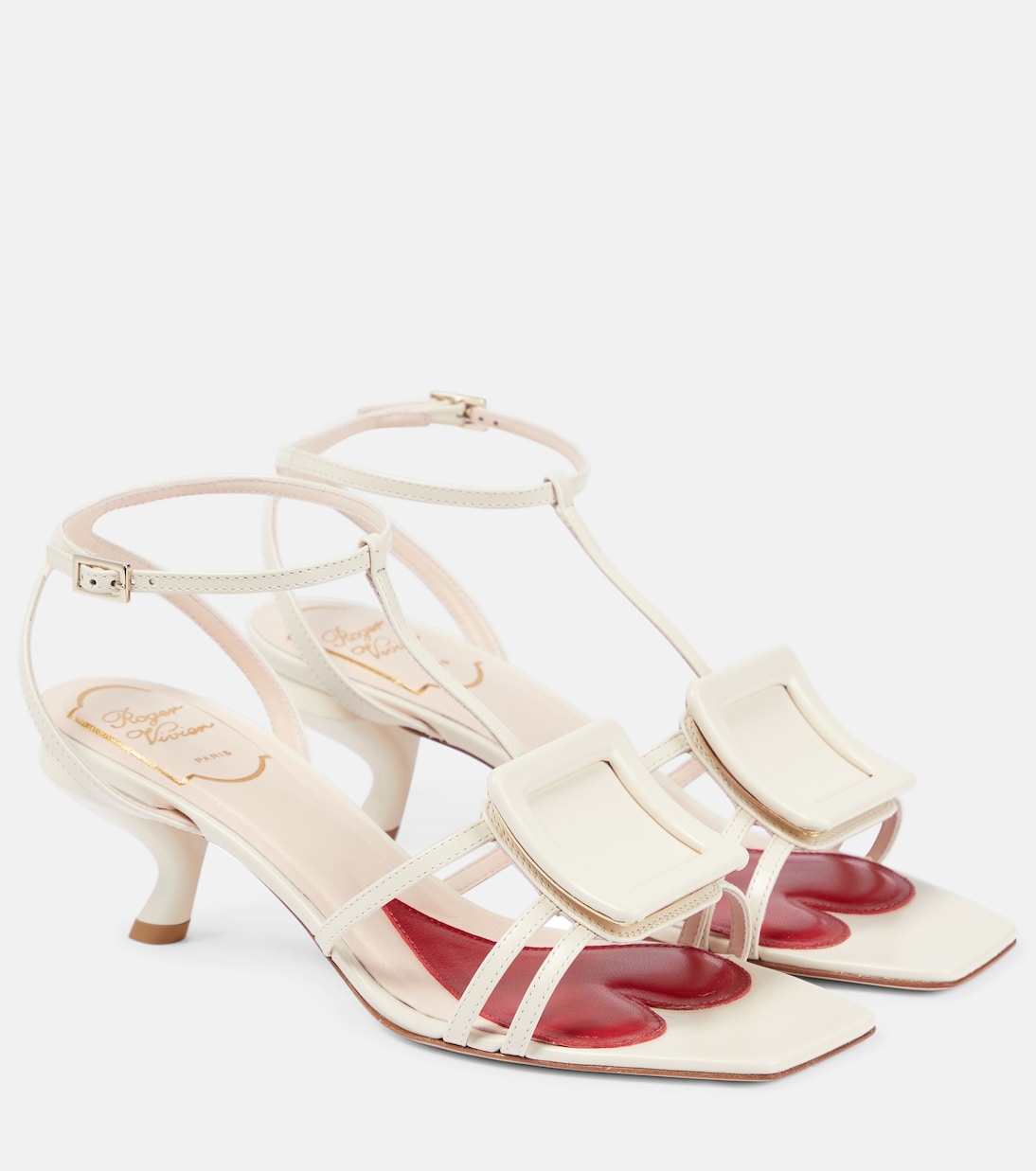Sandalen Virgule 55 aus Leder | Roger Vivier