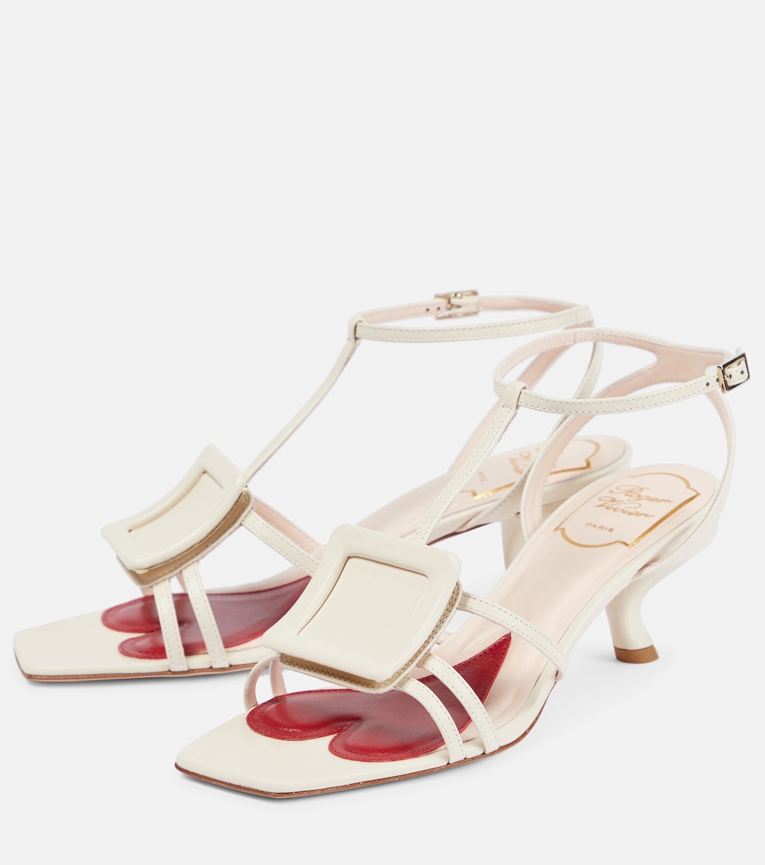 Sandalen Virgule 55 aus Leder | Roger Vivier