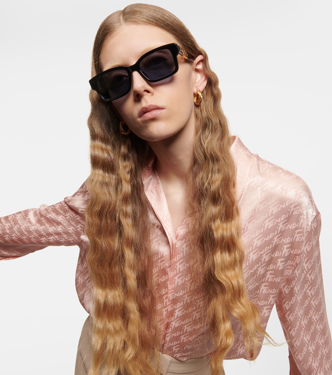 Occhiali da sole rettangolari O'Lock | Fendi