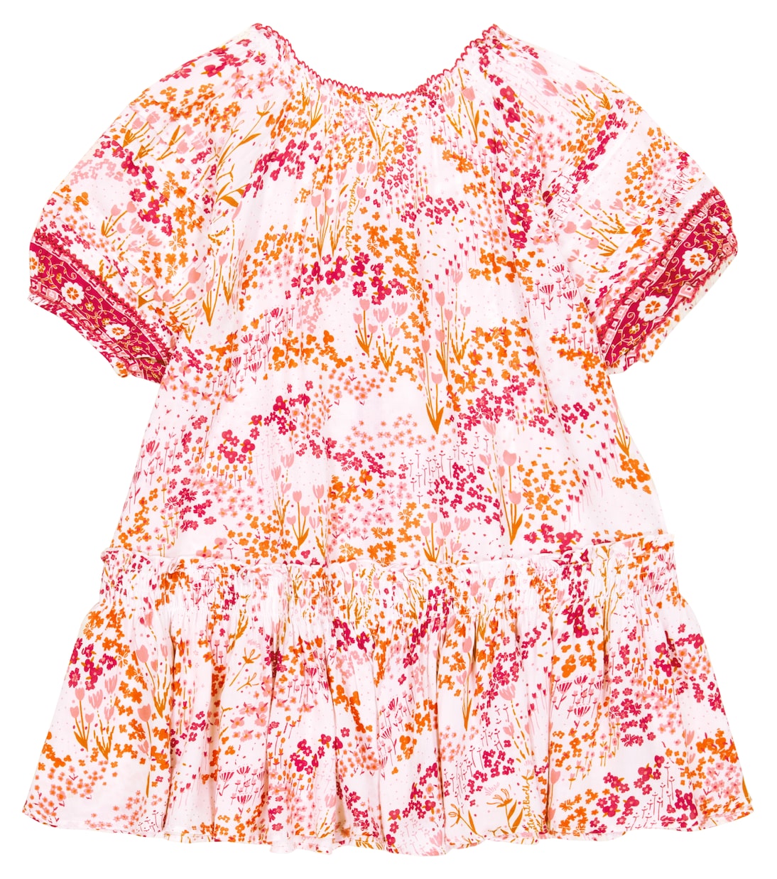 Abito Amelie in cotone con ricami | Poupette St Barth Kids