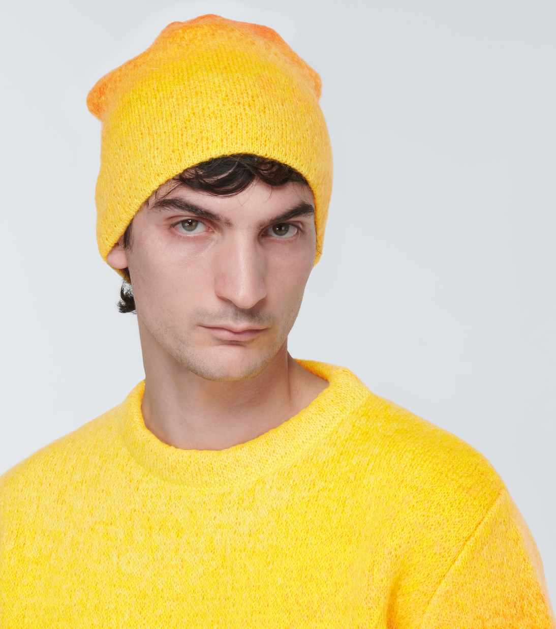 Gradient mohair-blend beanie | ERL