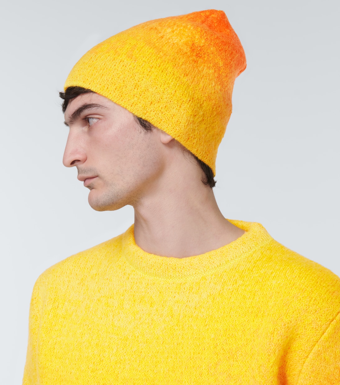 Gradient mohair-blend beanie | ERL
