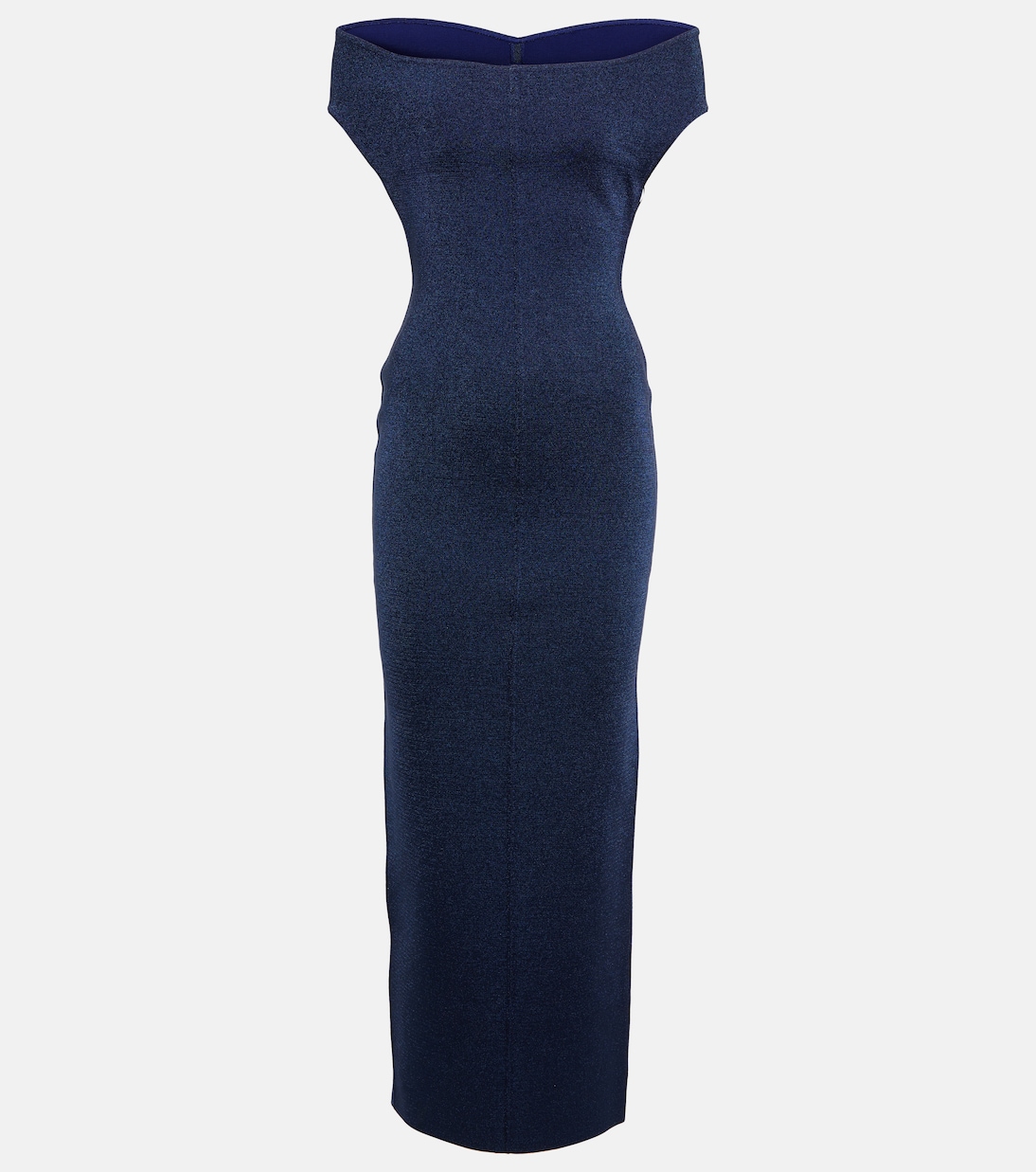 Off-shoulder wool-blend Lurex® gown | Alaïa