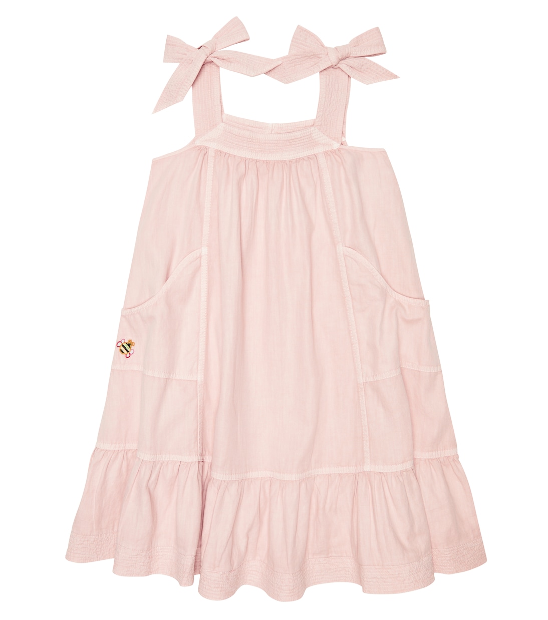 Abito Clover Utility in cotone e lino | Zimmermann Kids