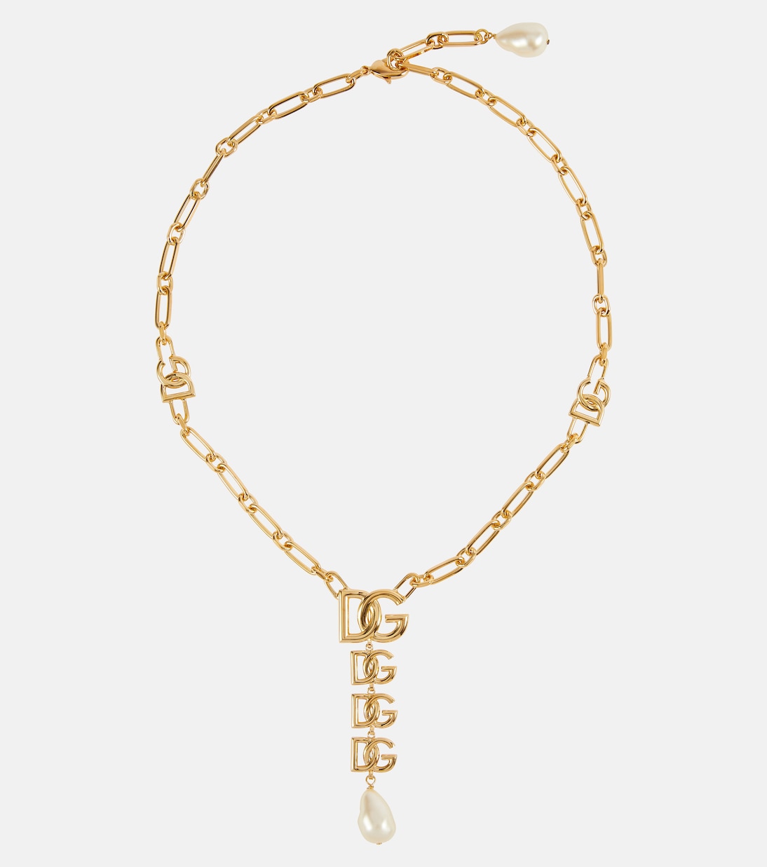 Collier à perles fantaisie et logo | Dolce&Gabbana