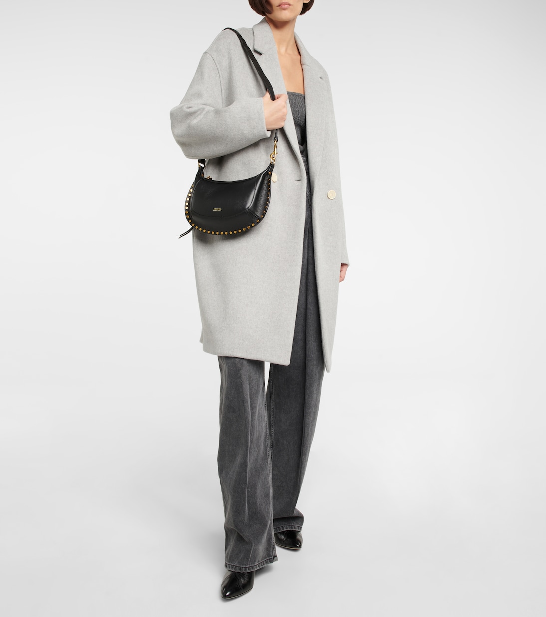 Schultertasche Oskan Moon aus Leder | Isabel Marant
