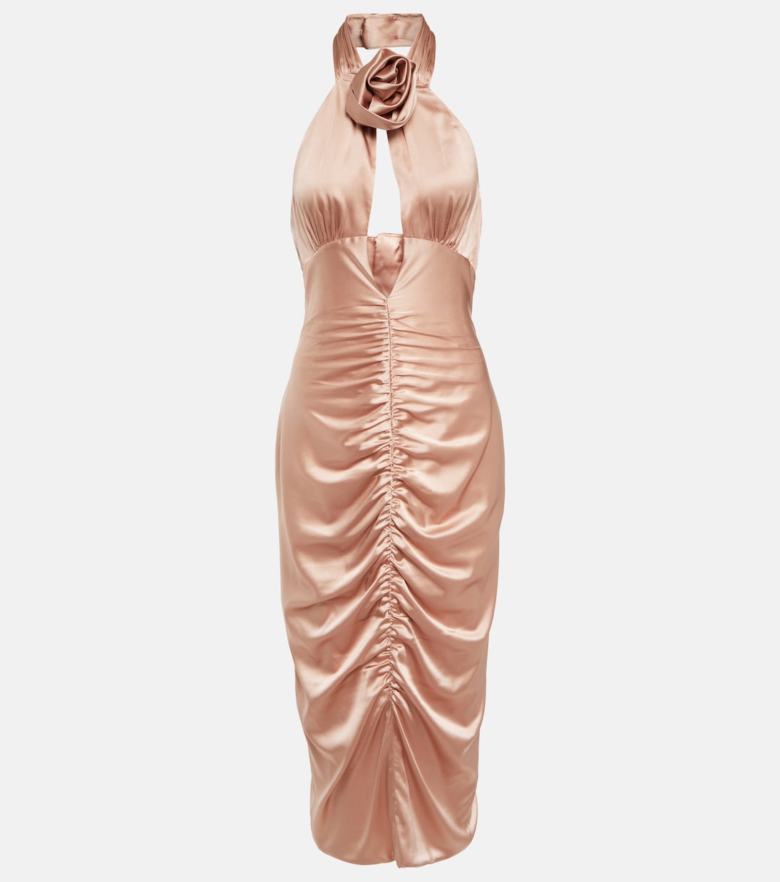 Abito midi in misto seta | Alessandra Rich