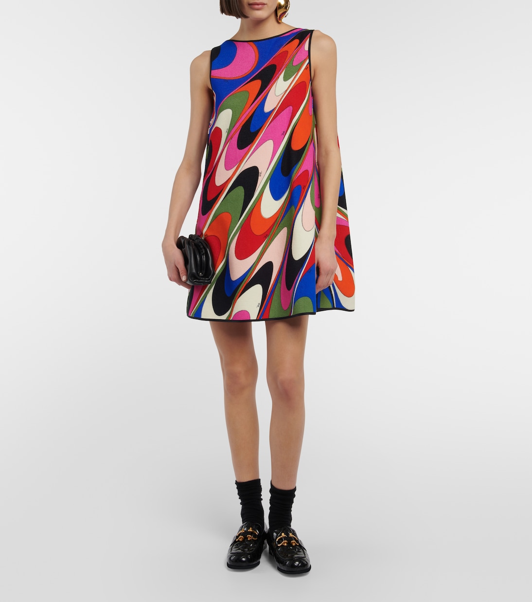 Onde cotton-blend minidress | Pucci