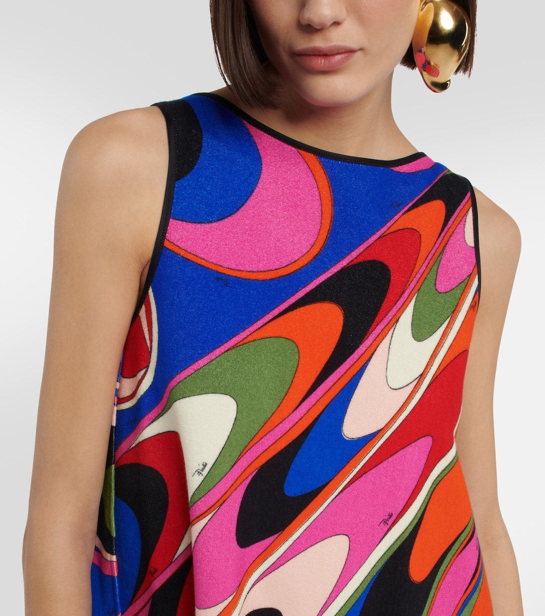 Onde cotton-blend minidress | Pucci