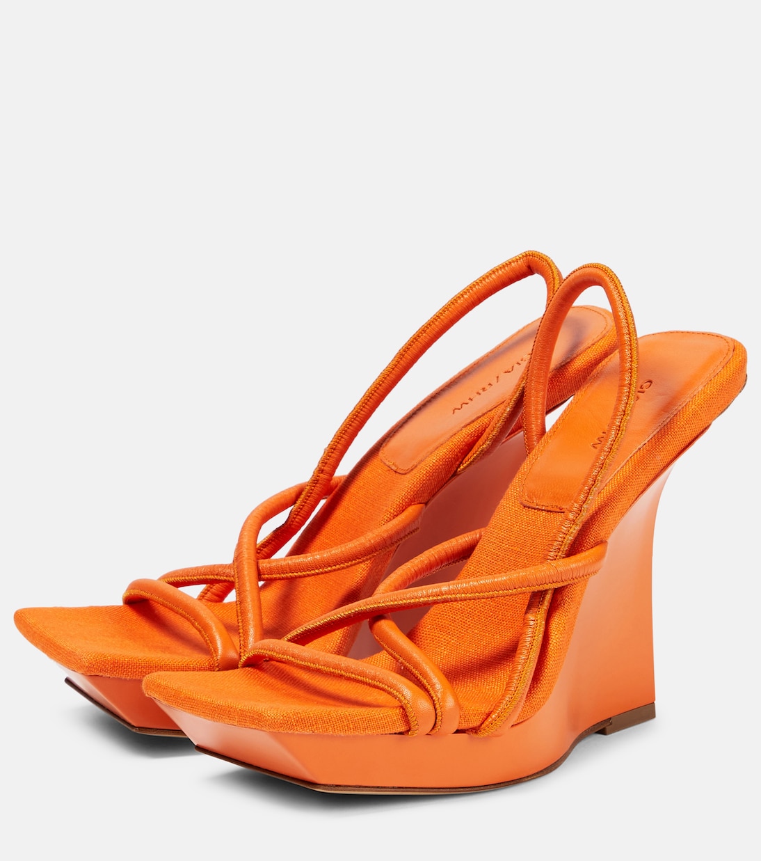 Rosie 39 leather wedges | Gia Borghini