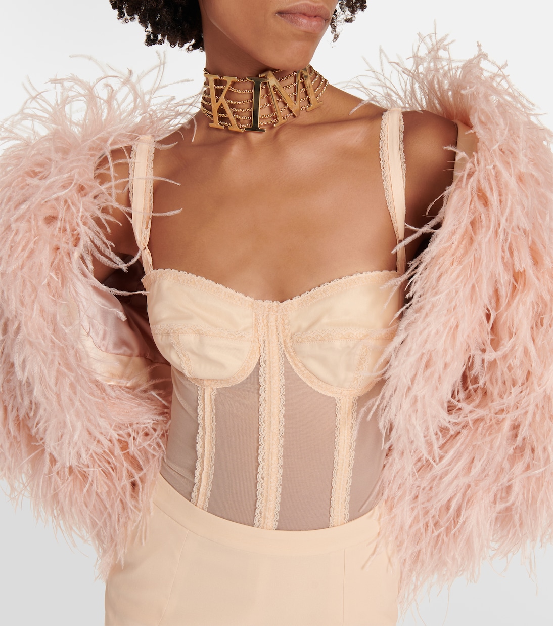 x Kim Marquisette bodysuit | Dolce&Gabbana