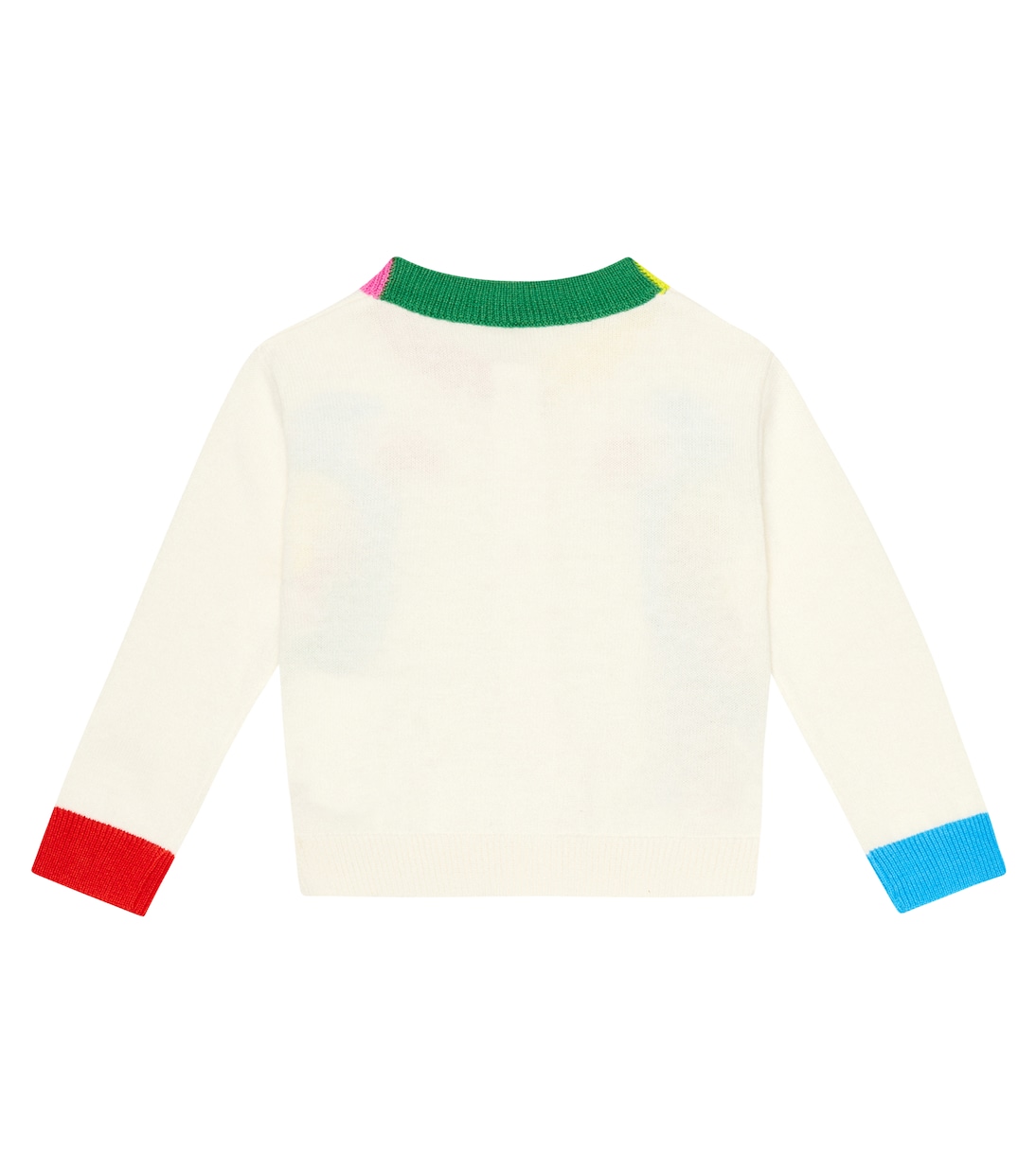 Baby - Cardigan in cotone con intarsio | Stella McCartney Kids