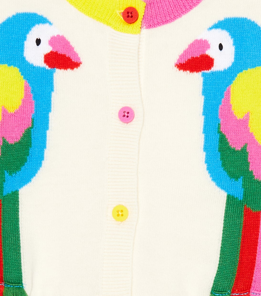 Baby - Cardigan in cotone con intarsio | Stella McCartney Kids
