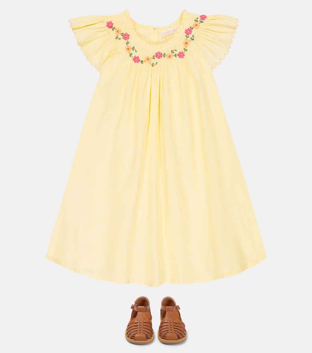 Besticktes Kleid Edith aus Baumwolle | Louise Misha