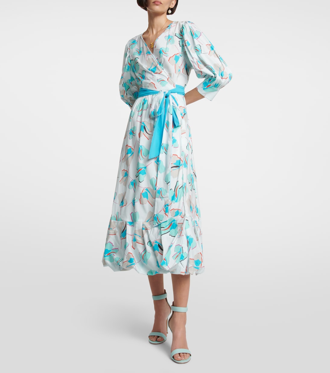 Abito midi a portafoglio Roxanna | Diane von Furstenberg