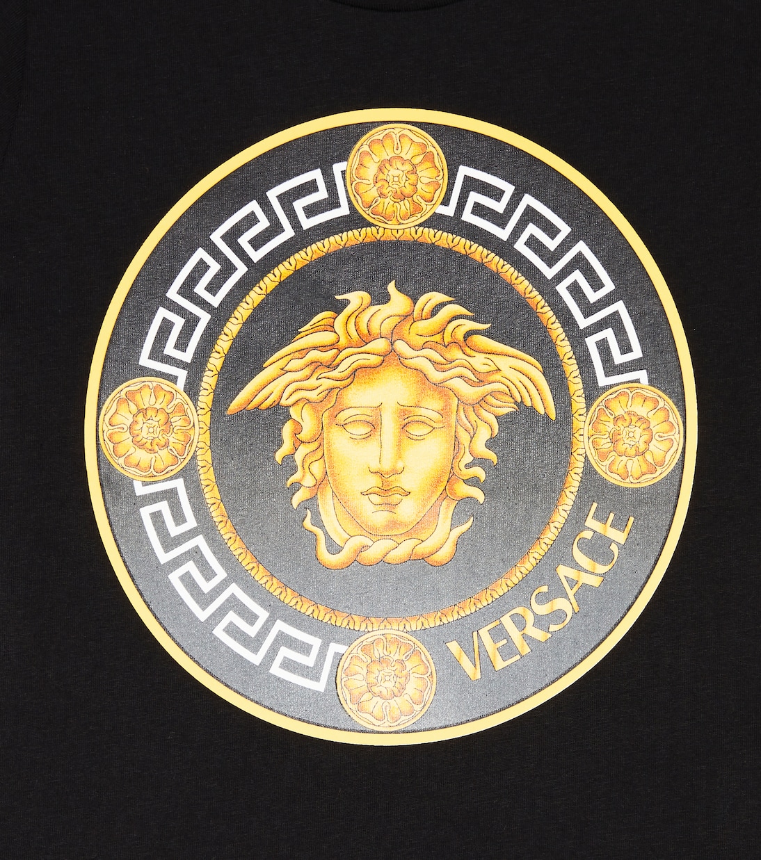 Medusa 로고 프린트 코튼 티셔츠 | Versace Kids
