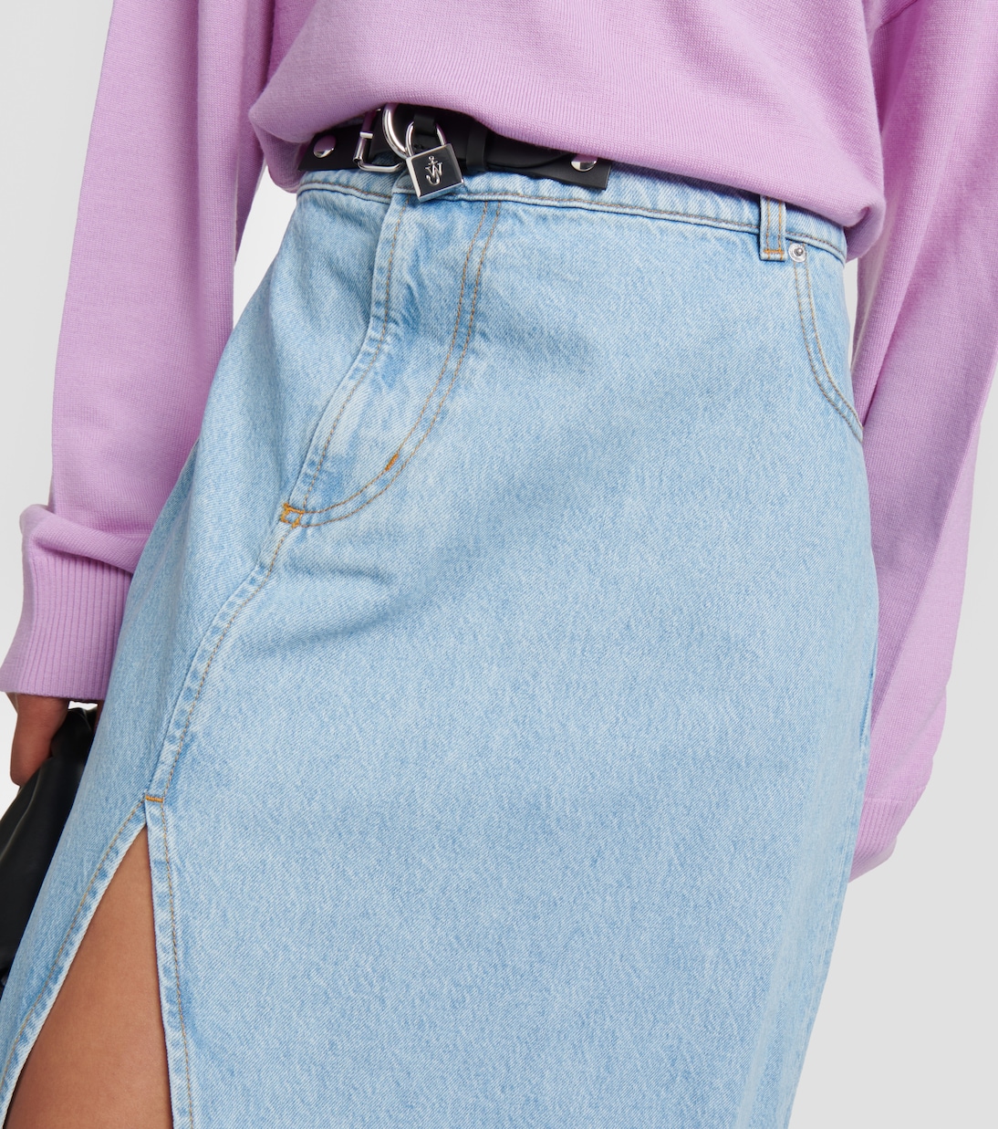 Jupe longue asymétrique en jean | JW Anderson