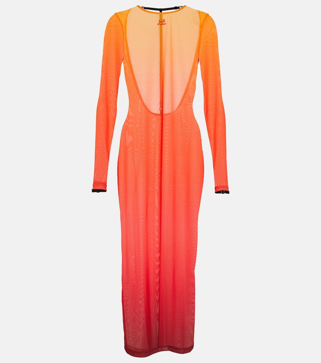 Vestido midi Gradient semitranslúcido | Courrèges