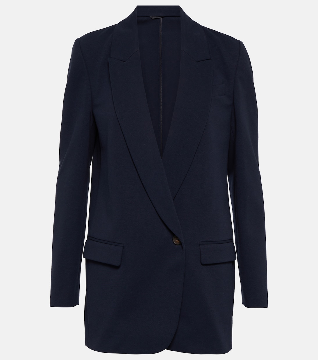 Blazer monopetto in misto cotone | Brunello Cucinelli