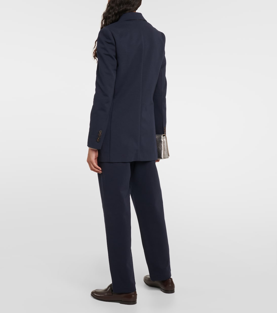 Blazer monopetto in misto cotone | Brunello Cucinelli